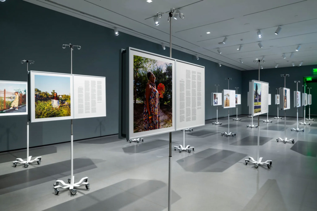 LaToya Ruby Frazier, More Than Conquerors: A Monument for Community Health Workers of Baltimore, Maryland 2021-2022. Installation view, Baltimore Museum of Art, 2024. Photo: Mitro Hood.